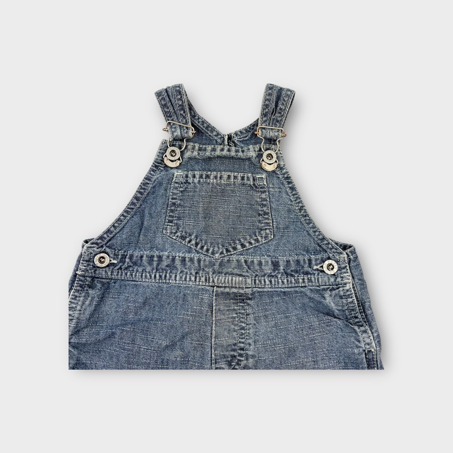 Petit Bateau Denim Shortalls, Size 0