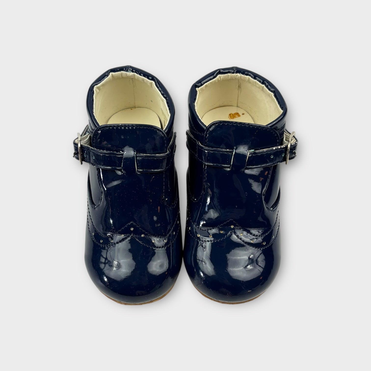 Sevva Mark Navy Patent Boots, Size EU 24