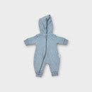 Purebaby Light Blue Quilted Onesie, Size 0000