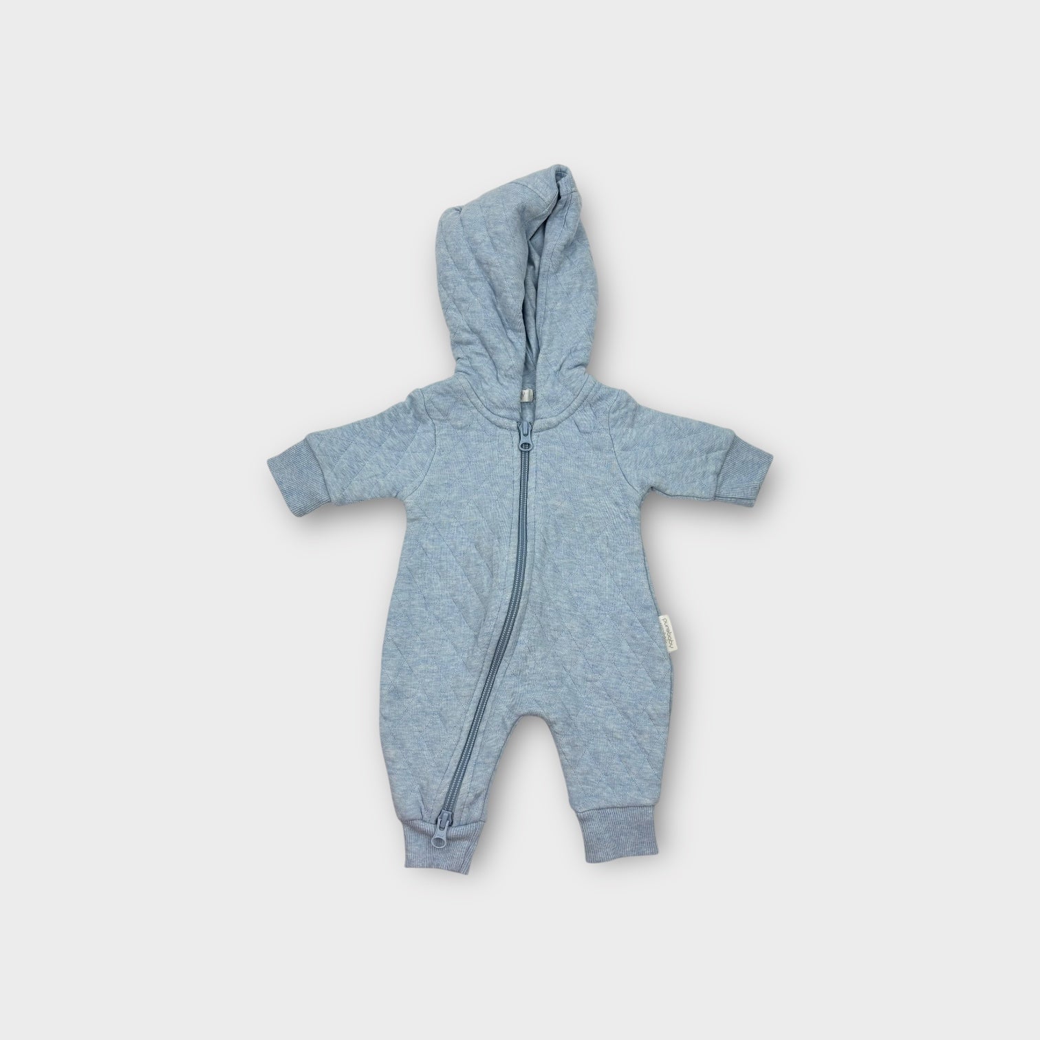 Purebaby Light Blue Quilted Onesie, Size 0000