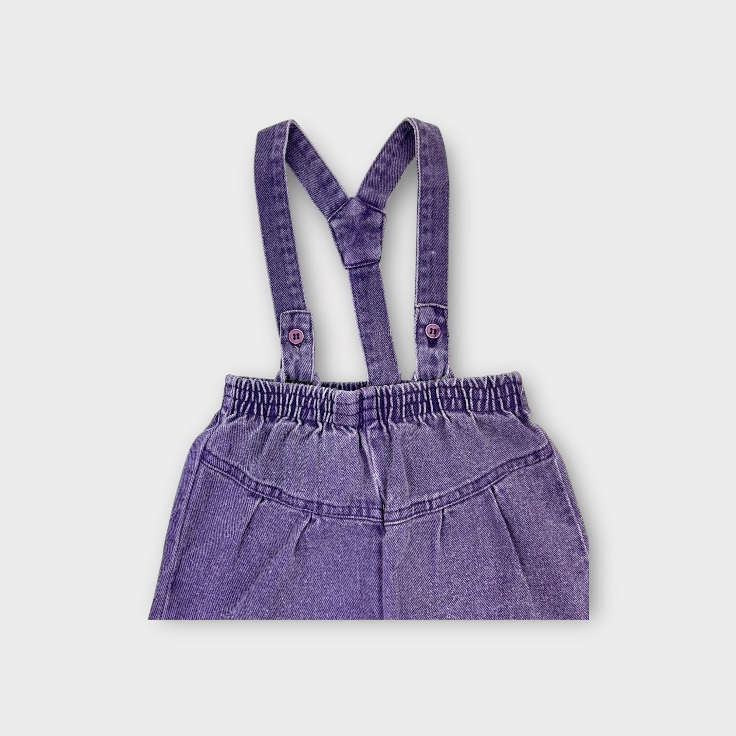 Vintage Purple Acid Wash Overalls, Size 2