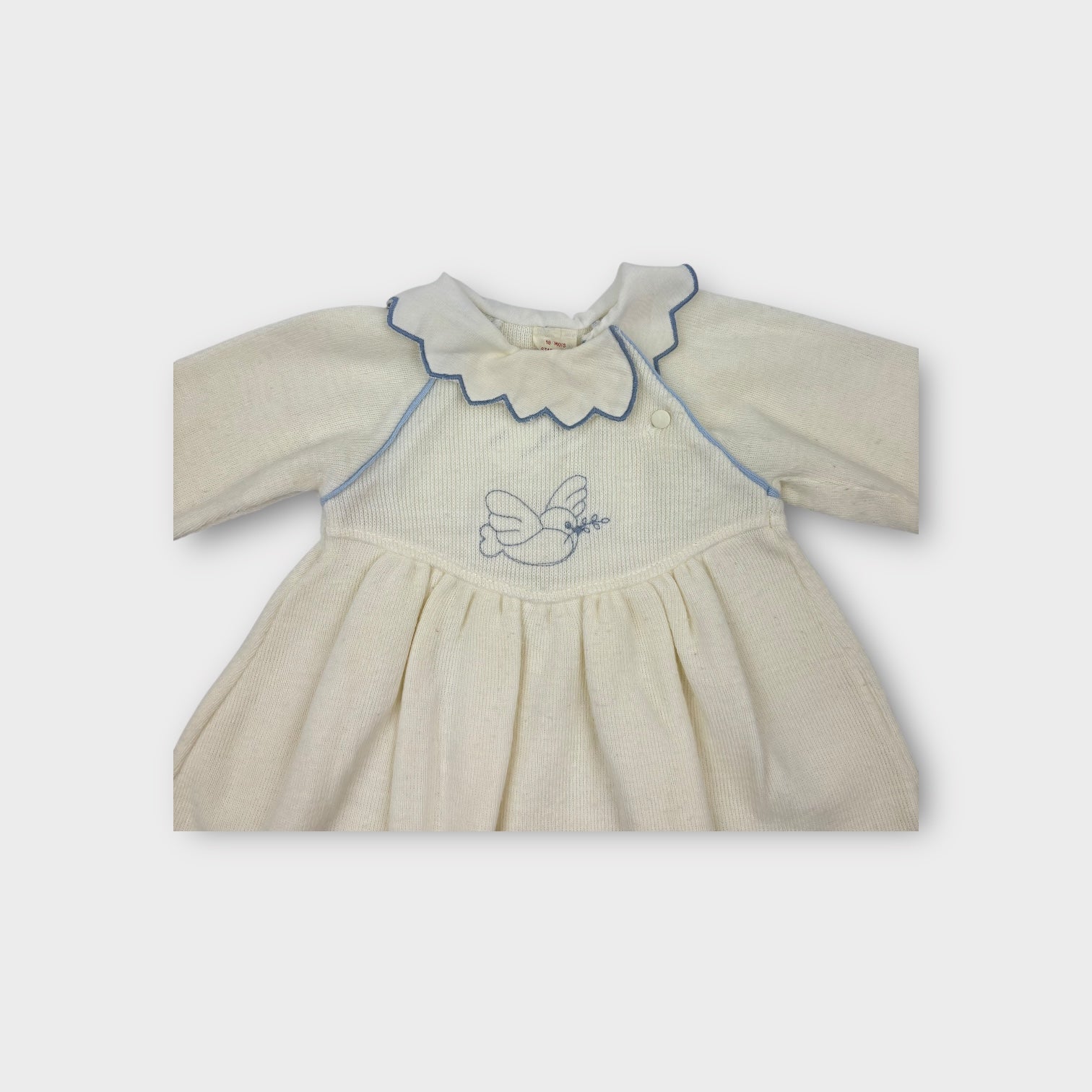 Vintage French Knitted Dress, Size 1-2