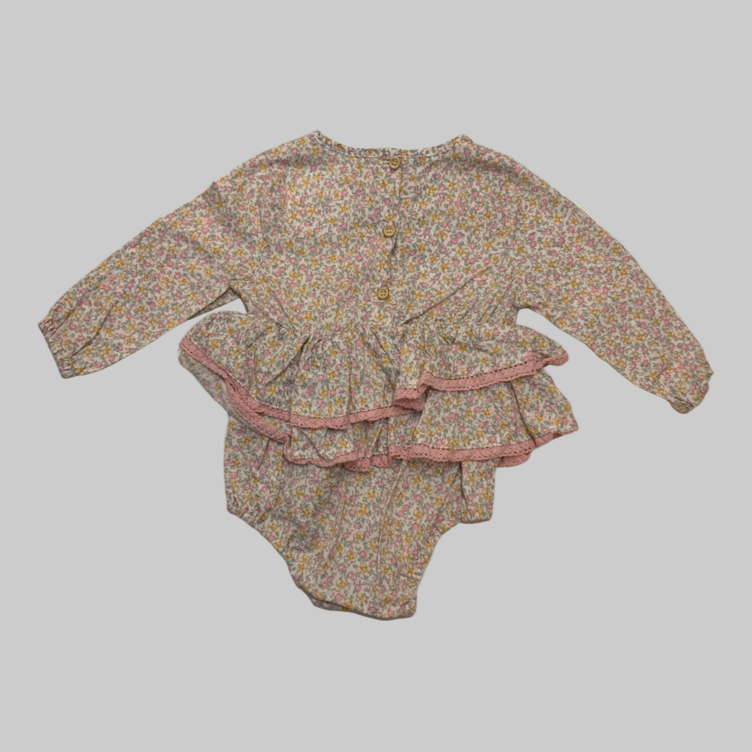 MaMer Floral Romper, Size 0