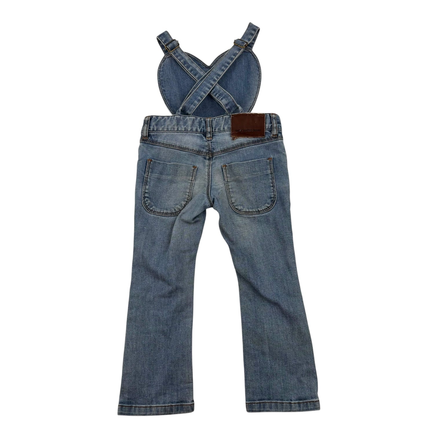Mini Rodini Love Heart Overalls, Size 3