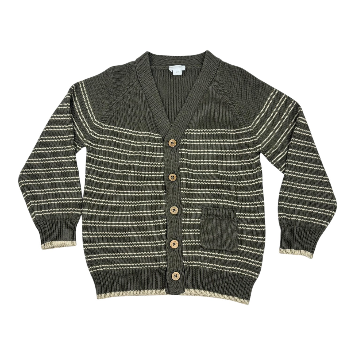 Jamie Kay Olive Knit Cardigan, Size 4