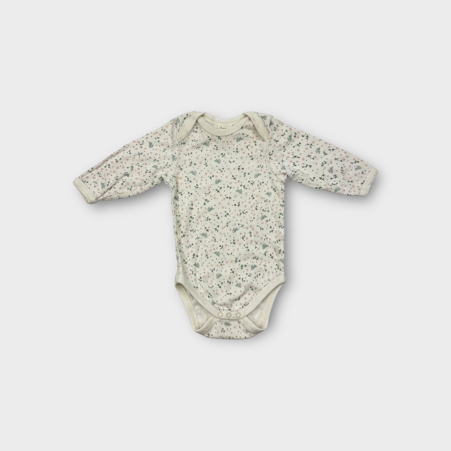 Nature Baby Floral Long Sleeve Bodysuit, Size 00