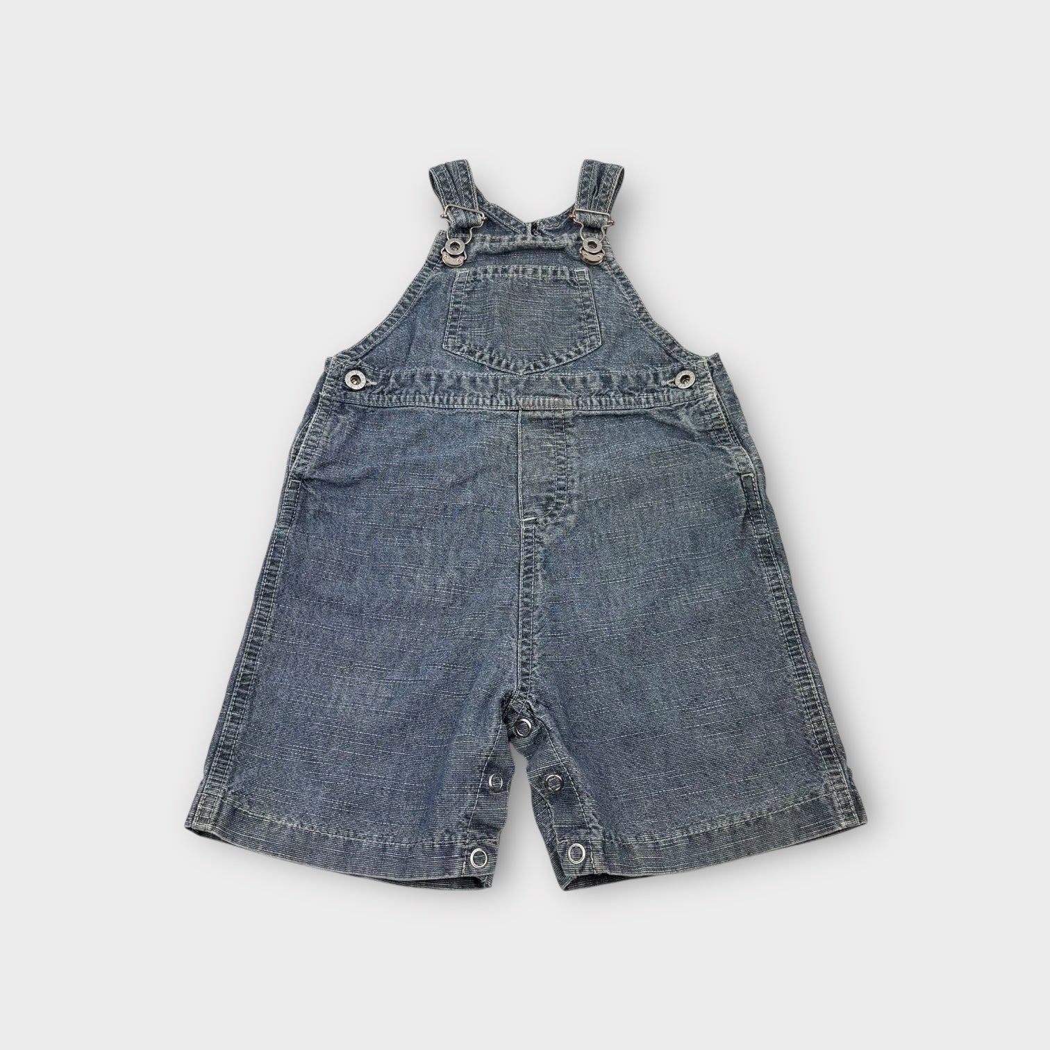 Petit Bateau Denim Shortalls, Size 0