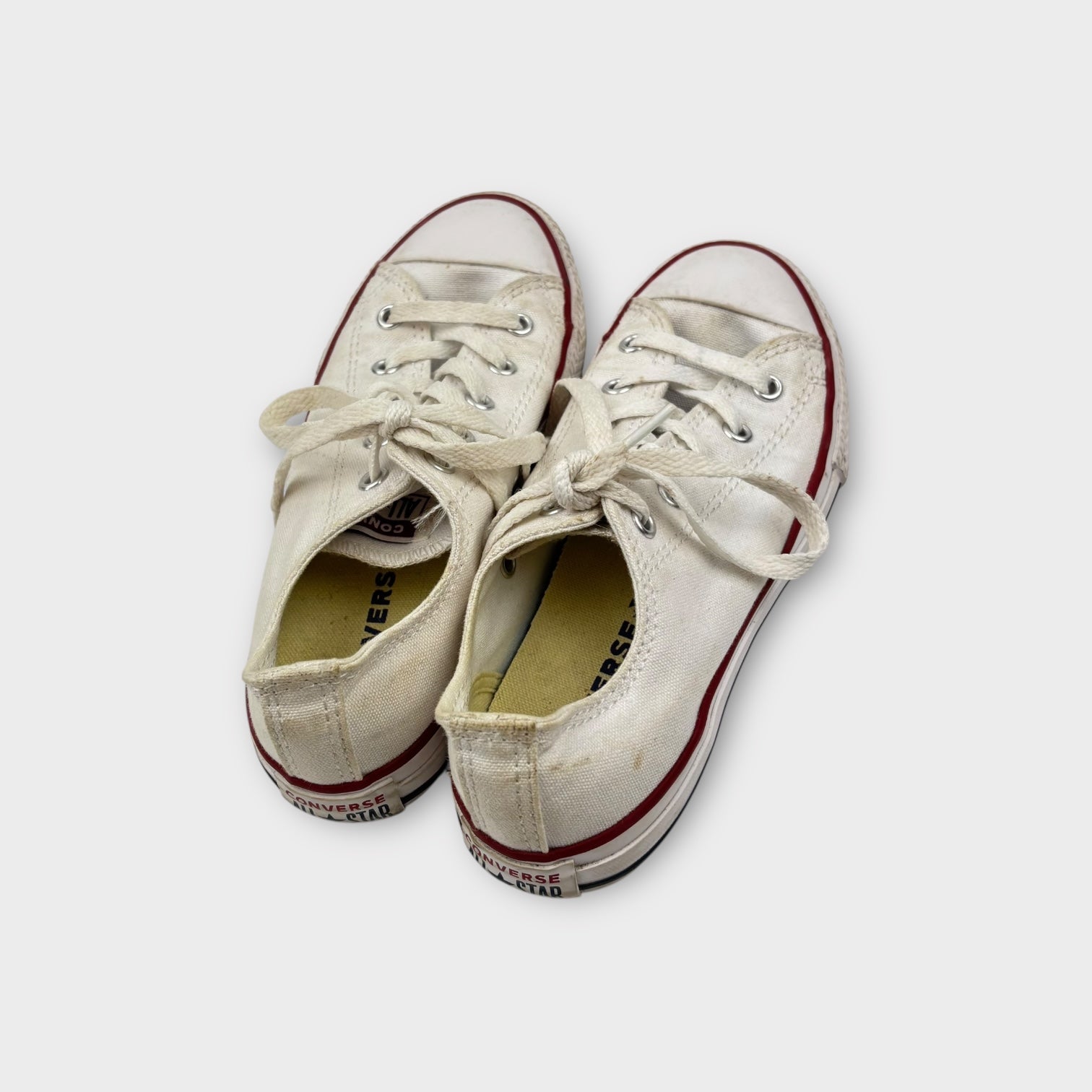 Converse White Low All Stars, Size EU 33.5