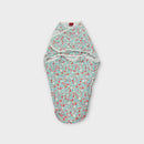 Aden & Anais Blue Flower Swaddle Wrap, Size 4-6m