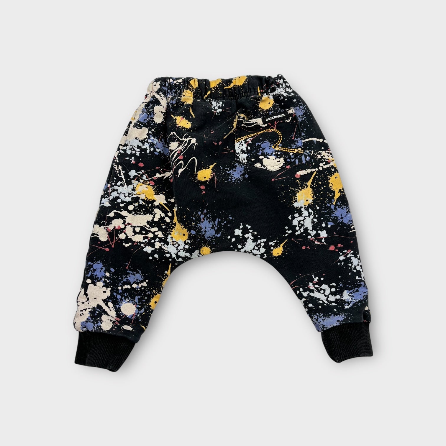 Rock Your Baby Paint Splatter Pants, Size 0