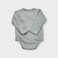 Burberry Blue Wrap Bodysuit, Size 0