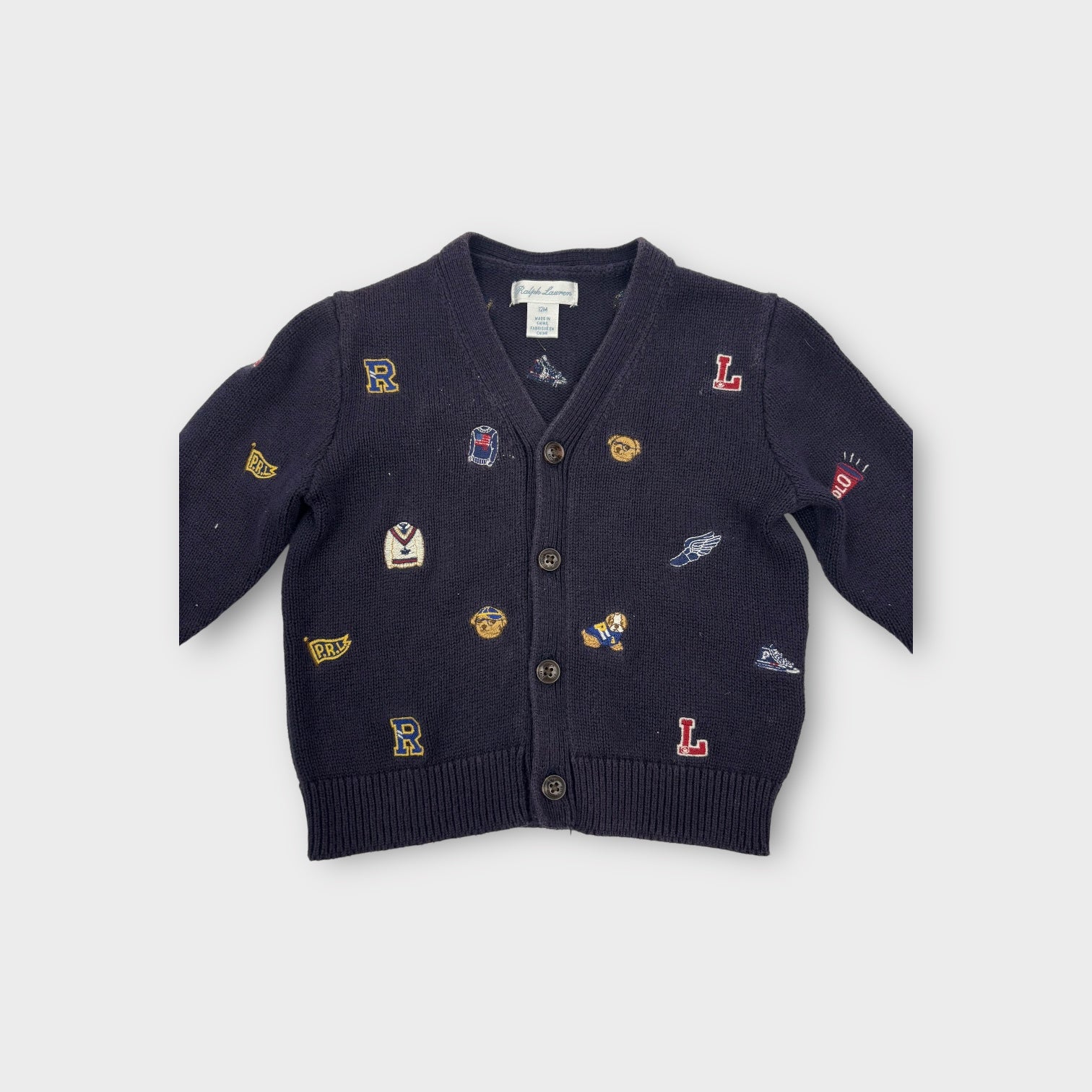 Ralph Lauren Embroidered Cardigan, Size 0