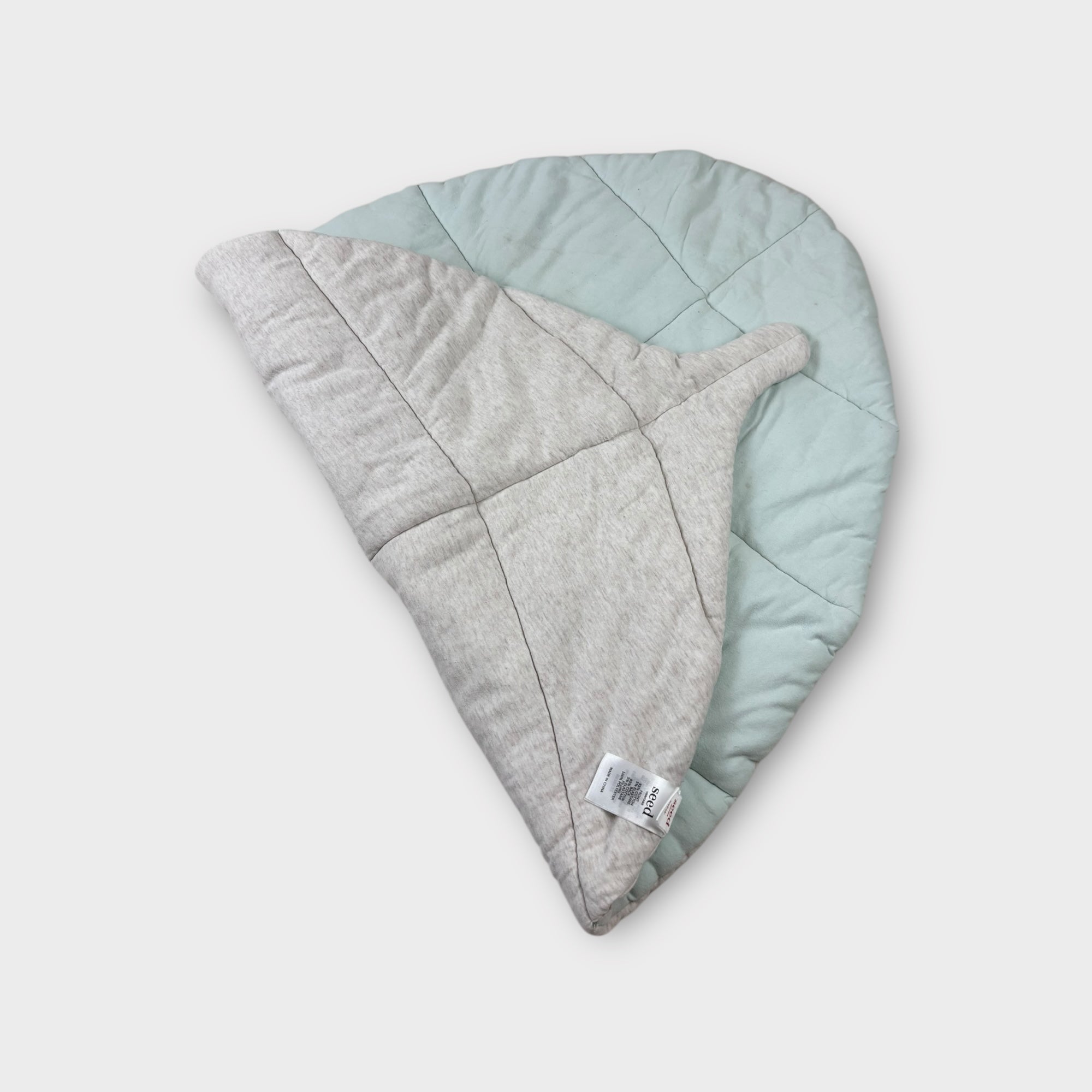 Seed Teal Leaf Play Mat