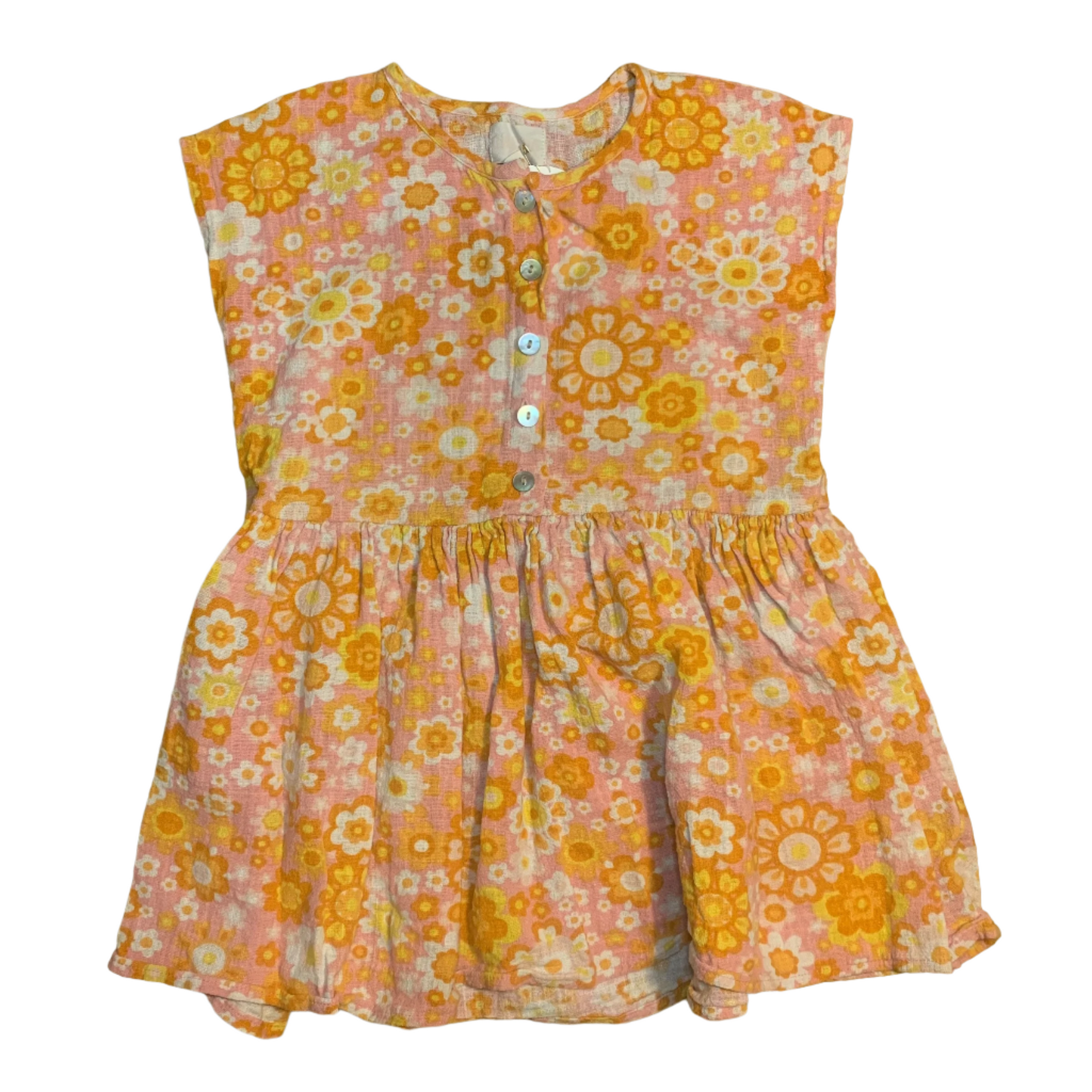 Ghana Floral Top, Size 3-4