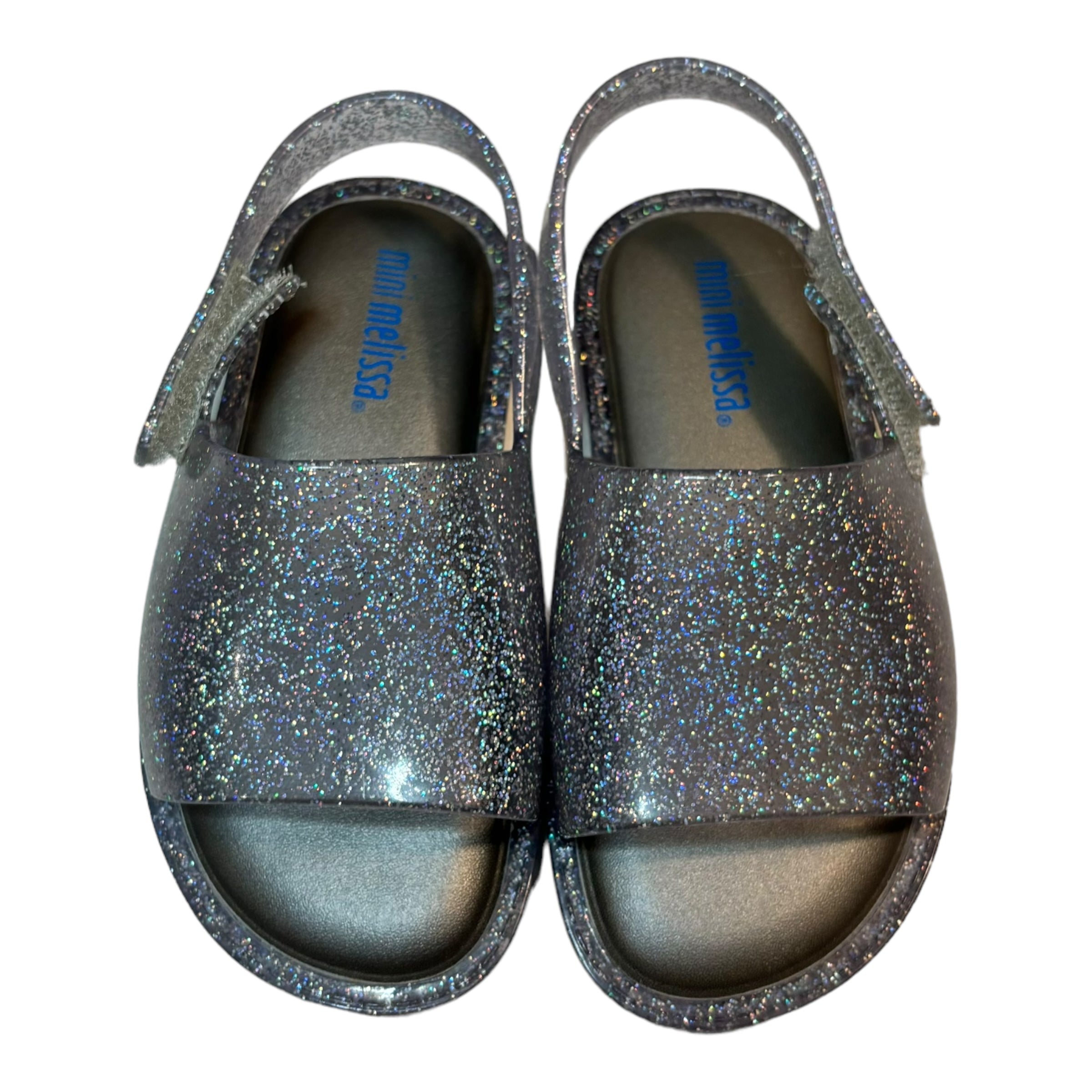 Mini Melissa Glitter Sandals, Size EUR22/23