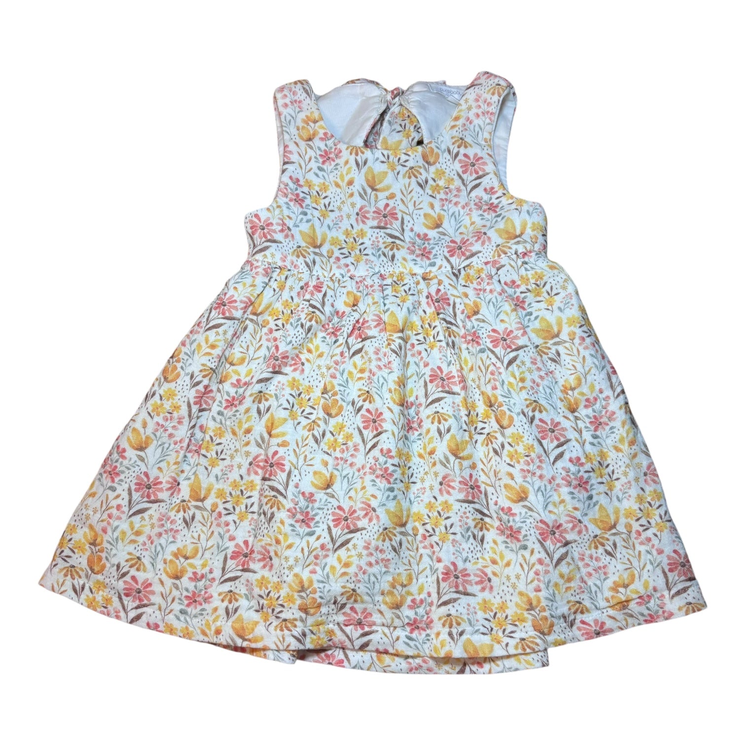 Purebaby Floral Dress, Size 1