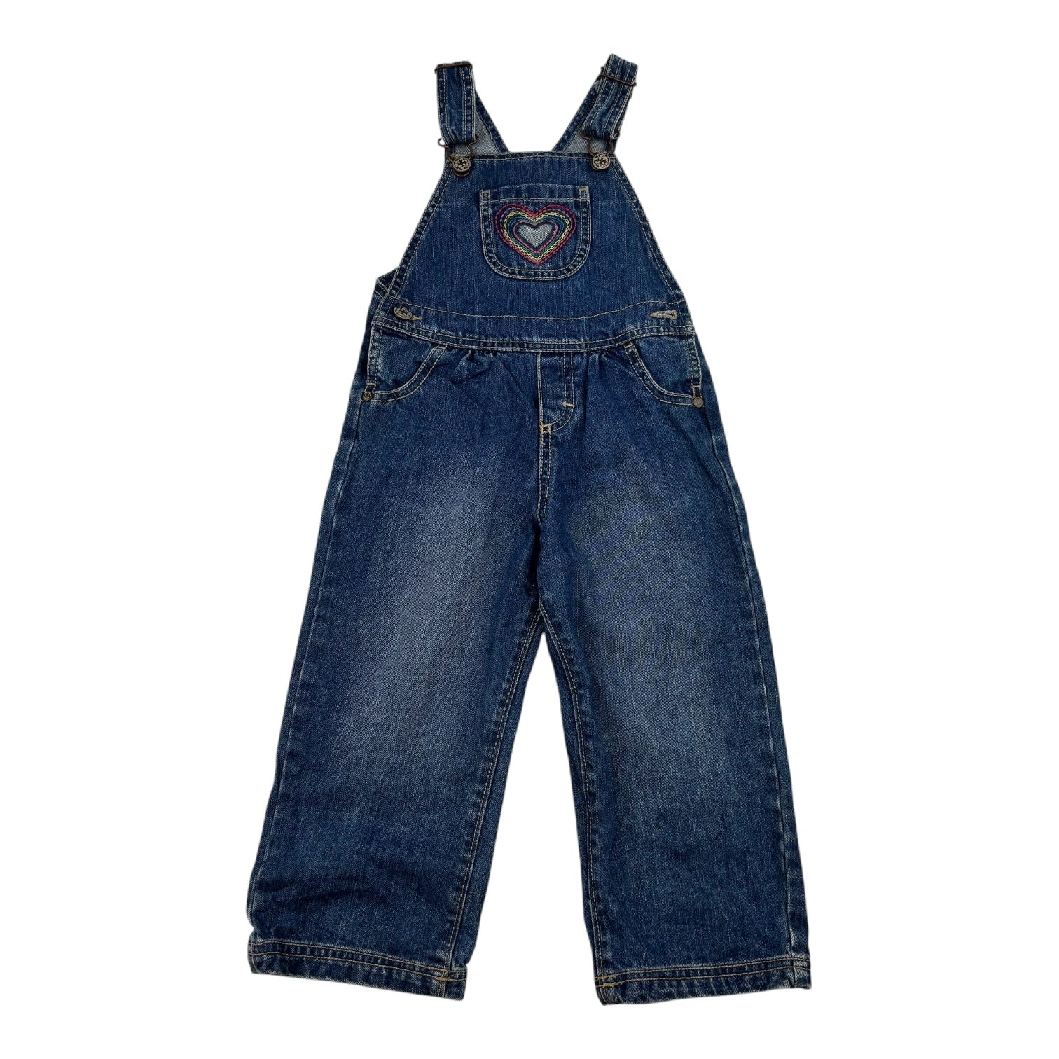 Oshkosh B'Gosh Embroidered Heart Overalls, Size 3