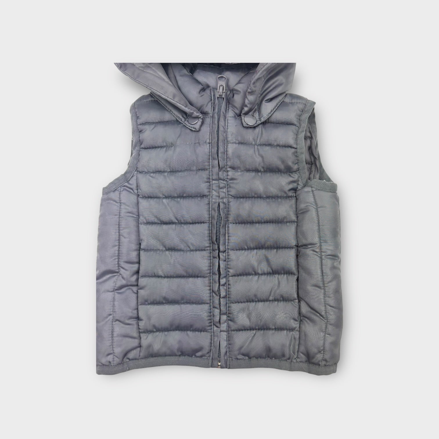 David Jones Charcoal Puffer Vest, Style 0