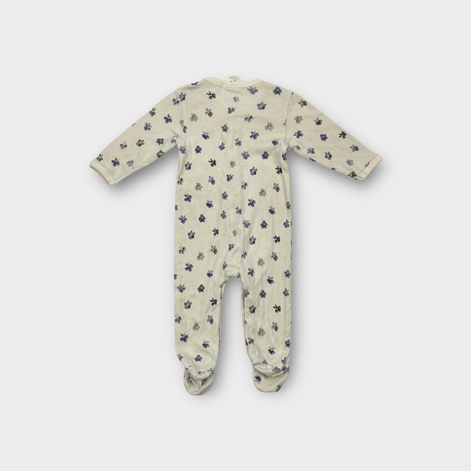 Nature Baby Violet Print Onesie, Size 00