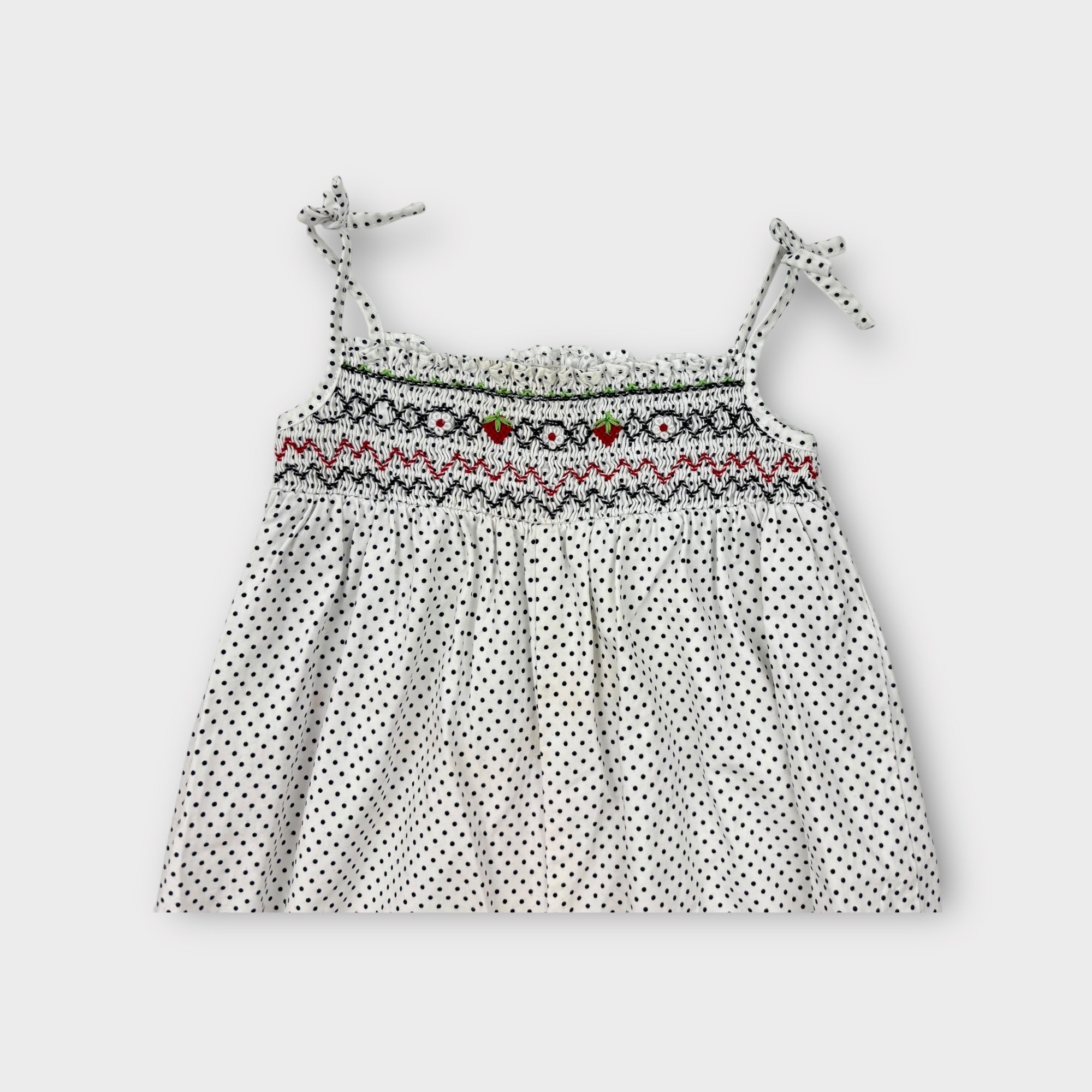 Handmade Smocked Romper, Size 1-2