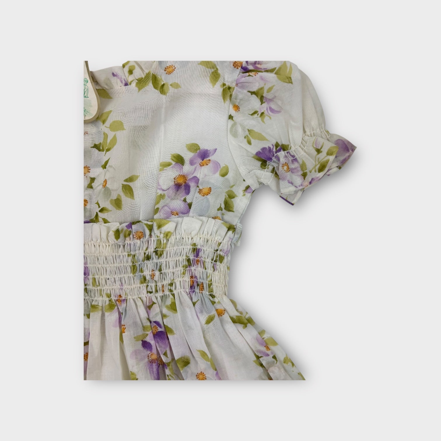 Vintage Marjory Daw Floral Dress, Size 1