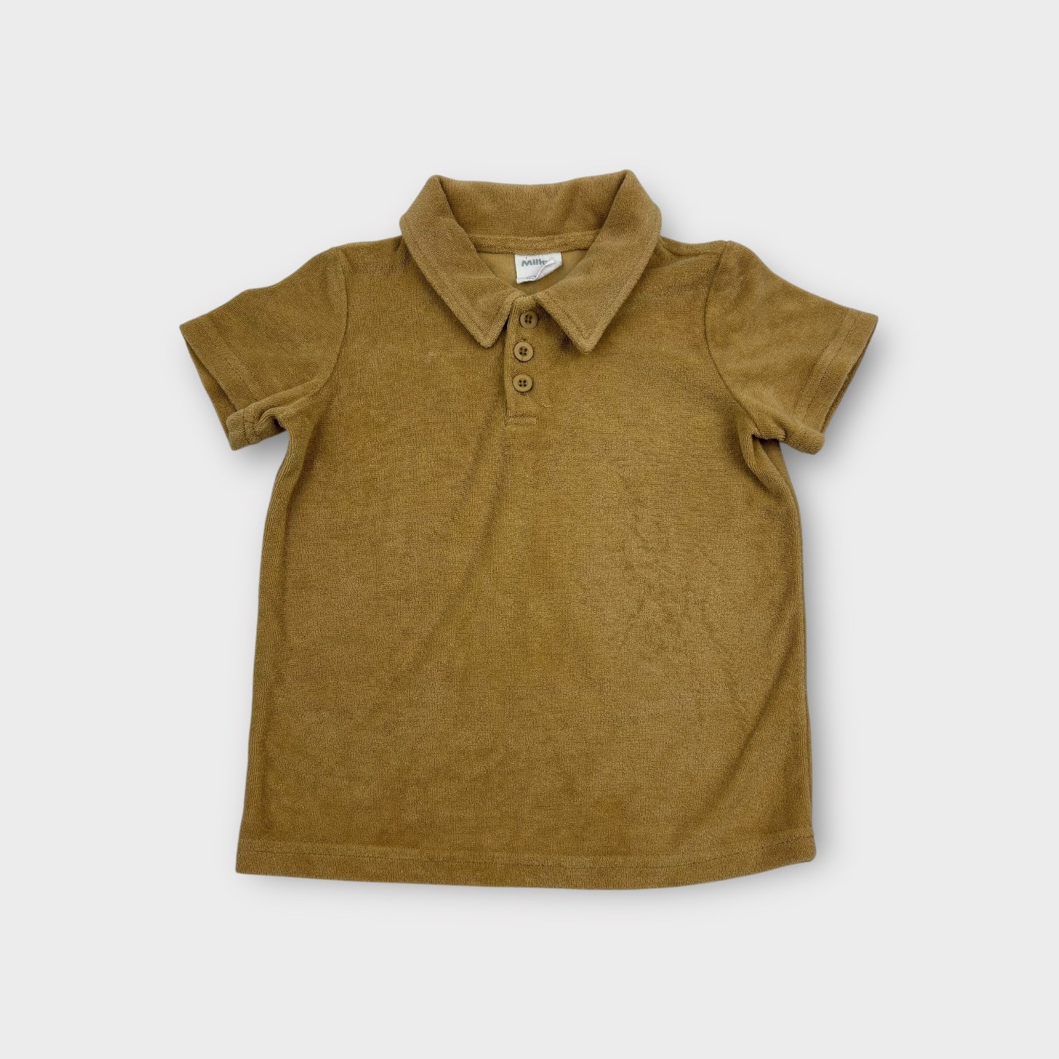 Milky Terry Short Sleeve Top, Size 3