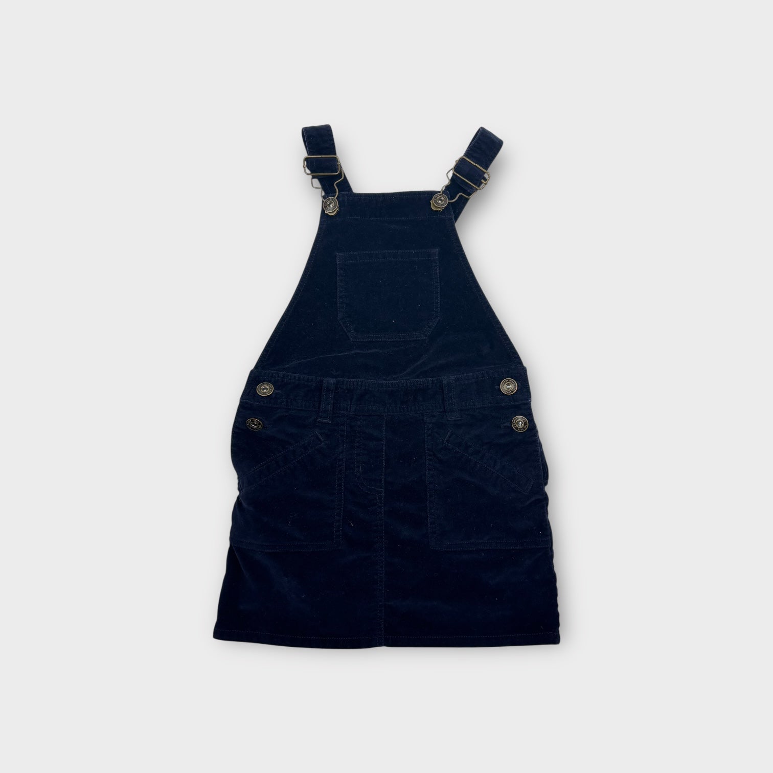 Country Road Black Velour Pinafore, Size 4