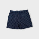 Milky Pinstripe Shorts, Size 5