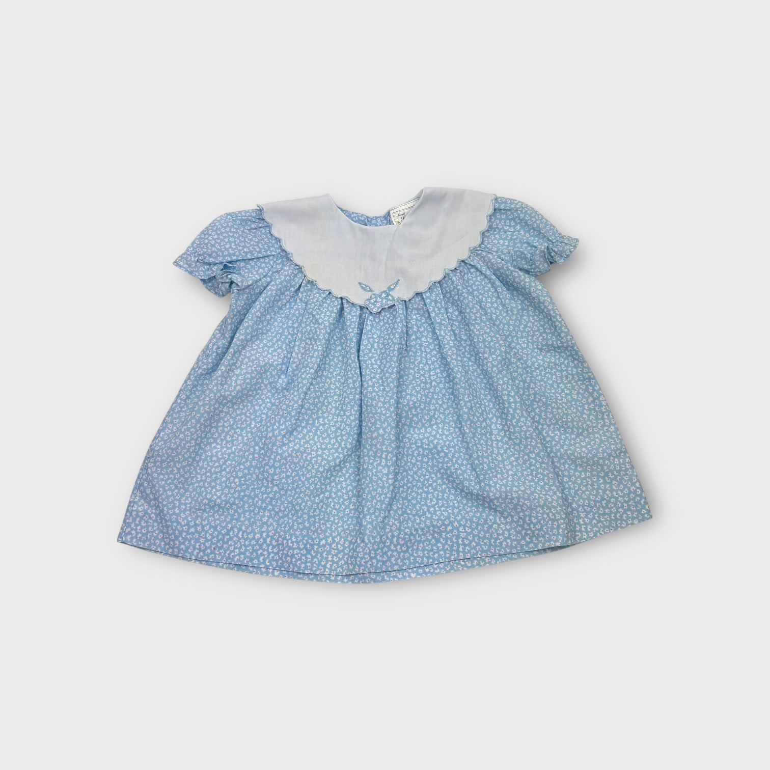 Vintage Blue Babydoll Dress, Size 0