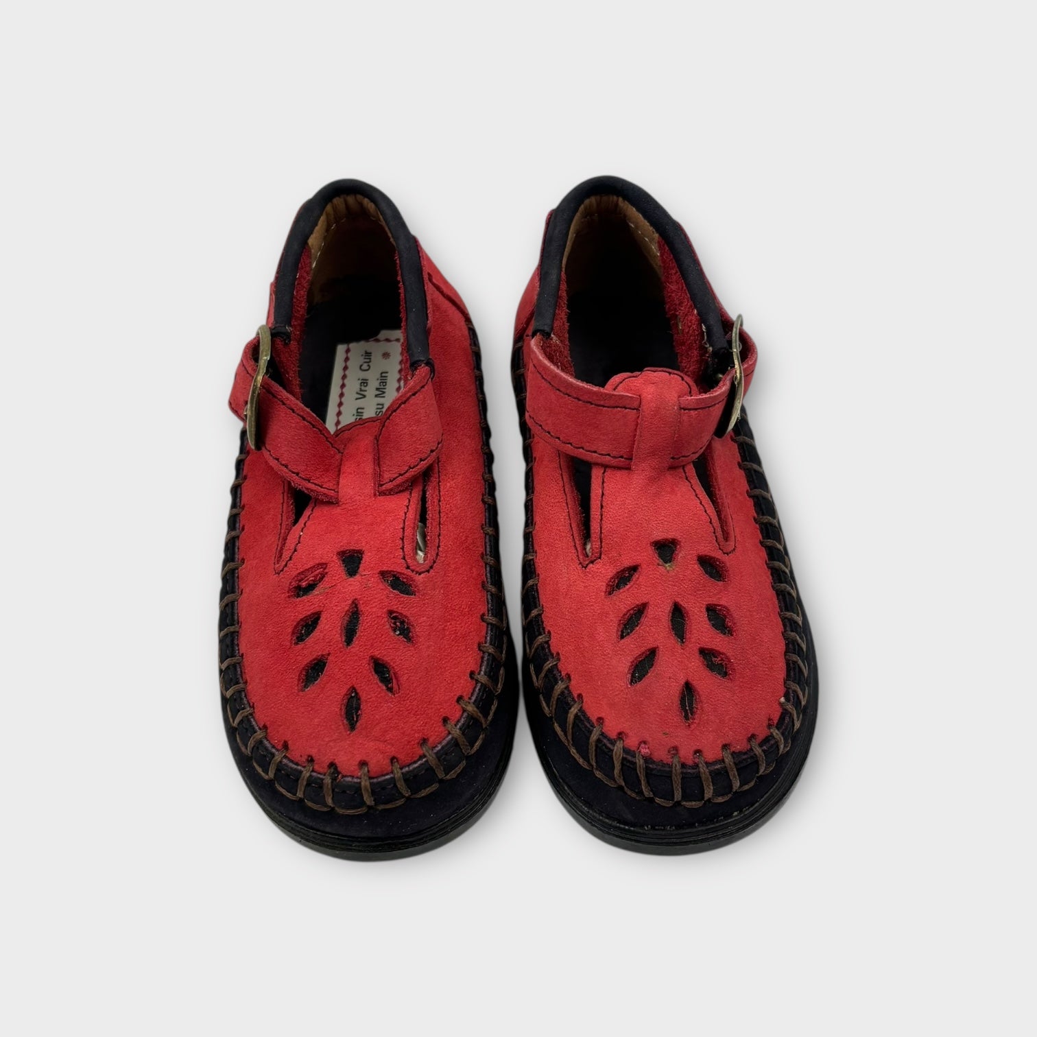 Handmade Leather Moccasin, Size EU 26