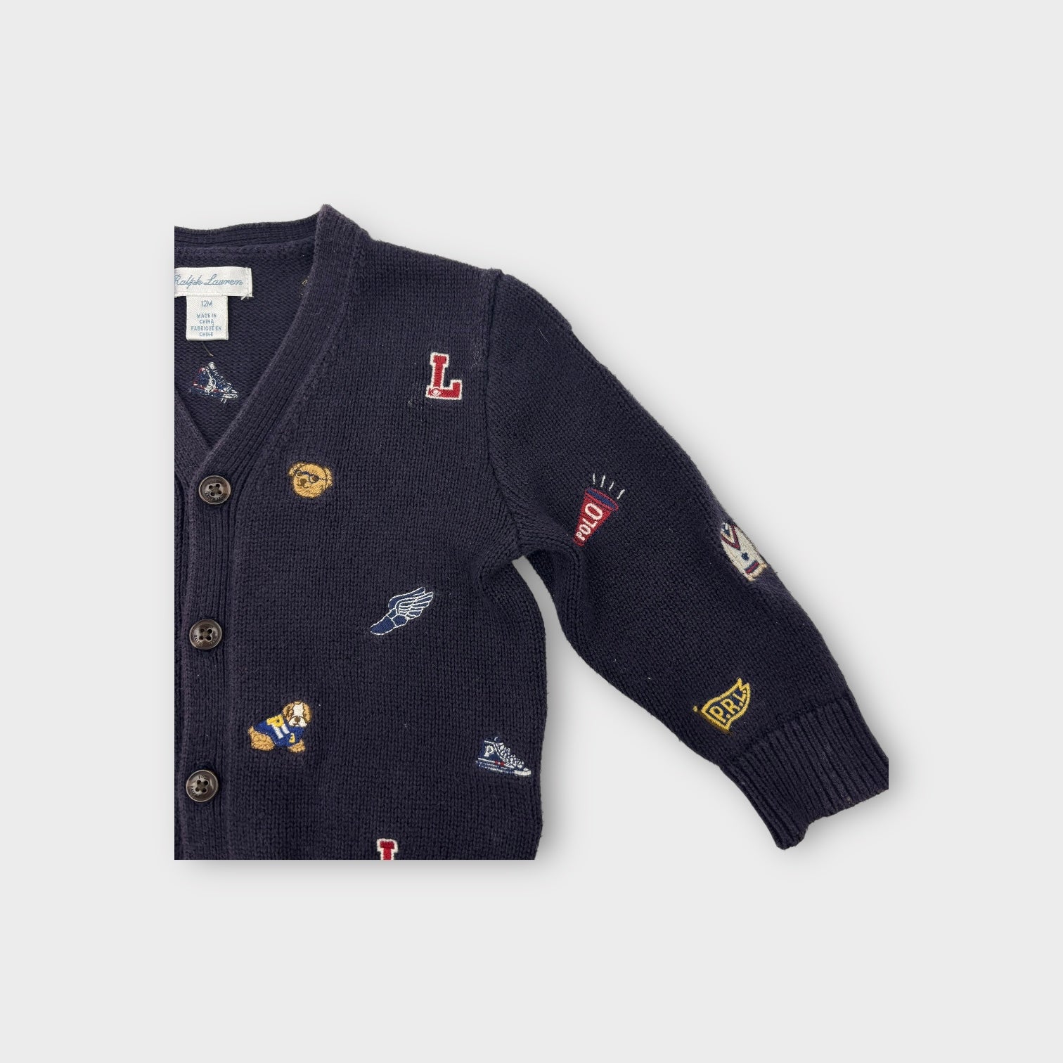 Ralph Lauren Embroidered Cardigan, Size 0