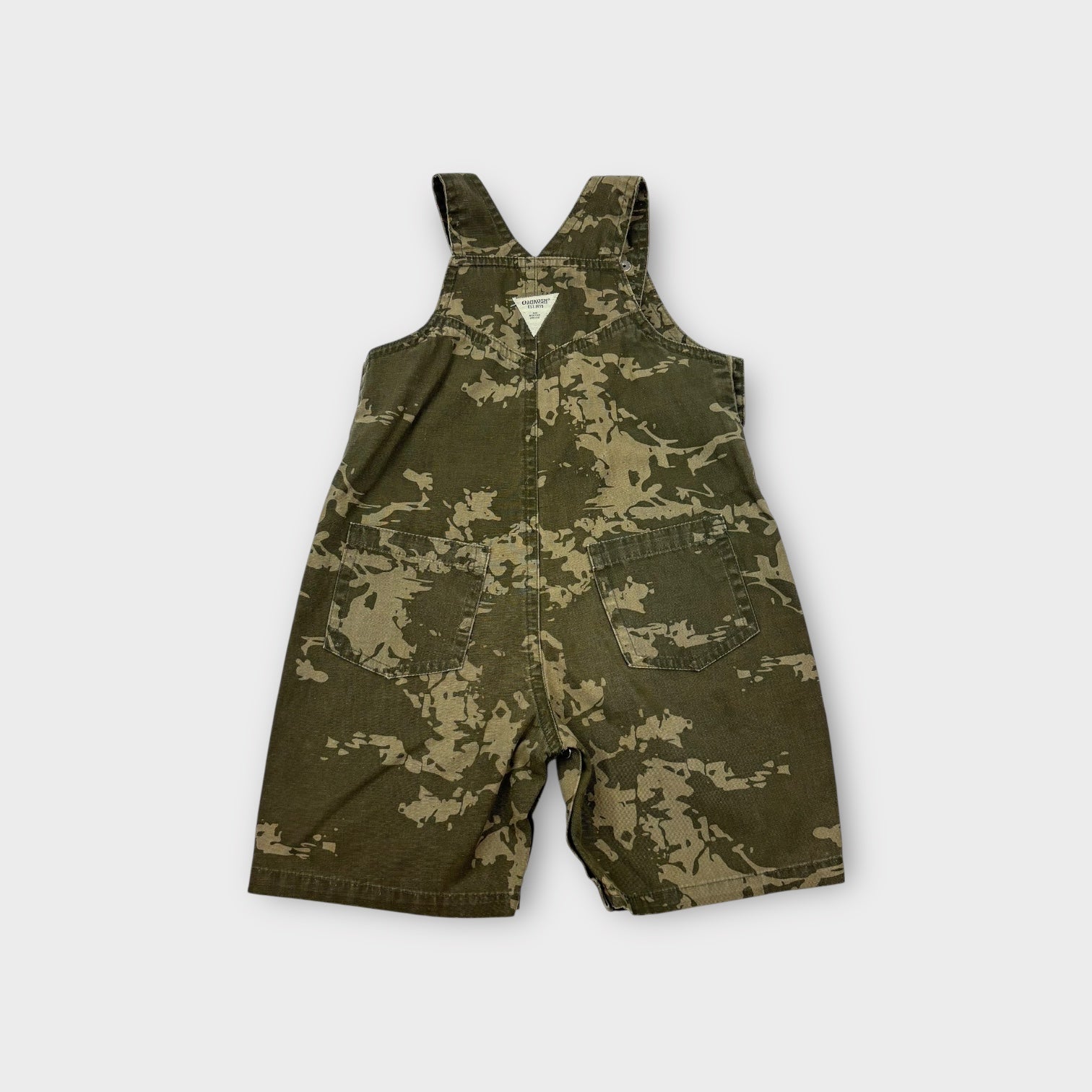 Retro Oshkosh B'Gosh Camo Overalls, Size 1