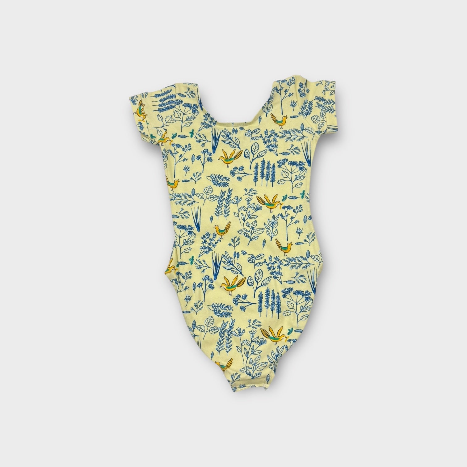 Floral Bird Leotard, Size 4