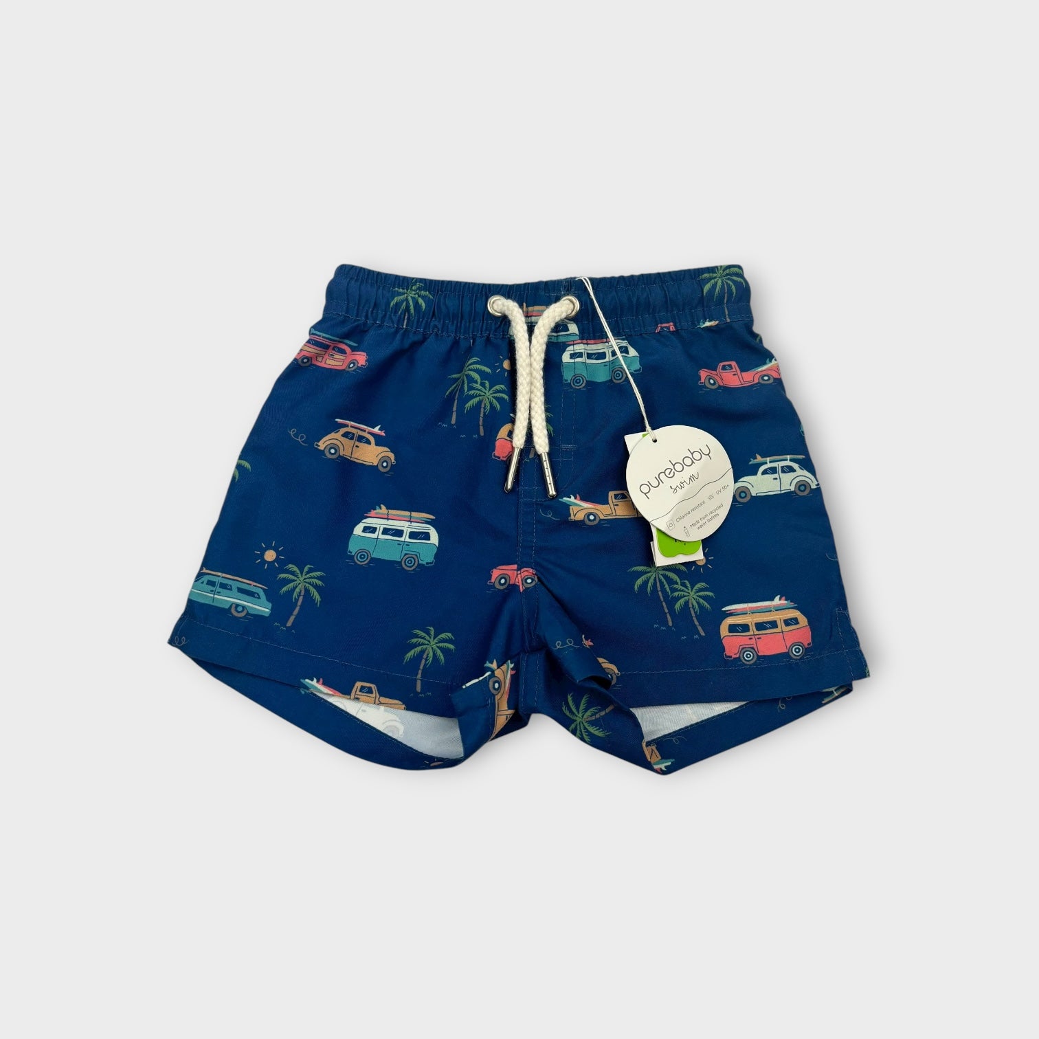 Purebaby Transport Swim Shorts, Size 1