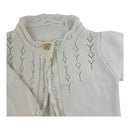 Little Possum White Knit Cardigan, Size 0