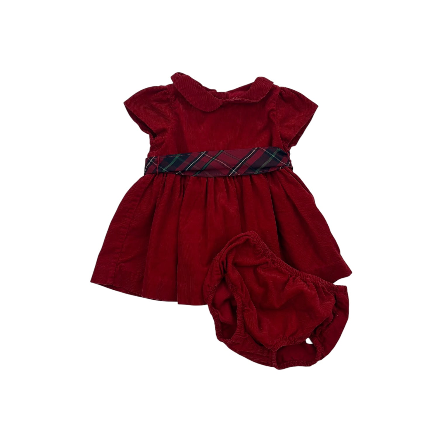 Ralph Lauren Red Cord Dress, Size 000