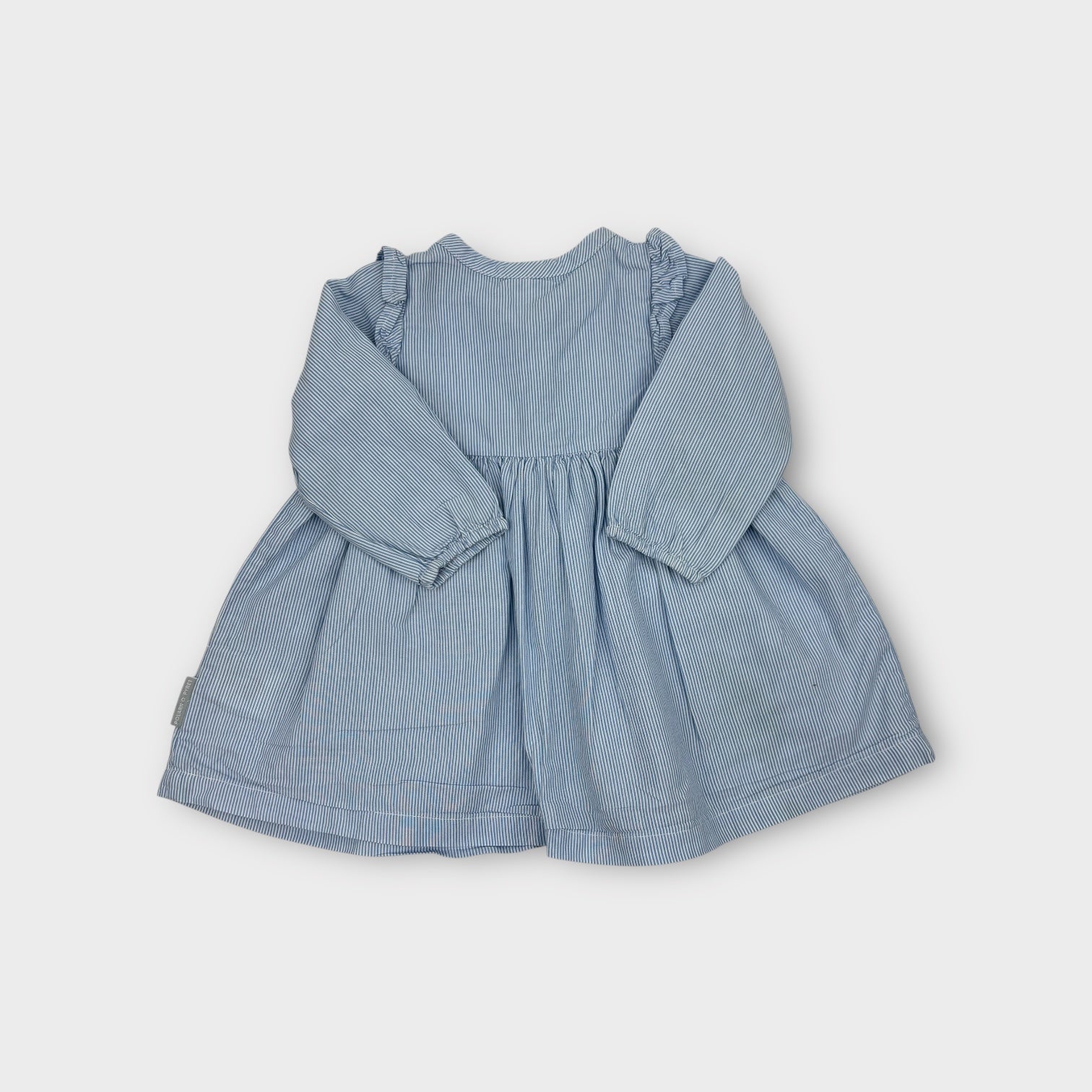 Polarn O Pyret Blue Stripe Dress, Size 00