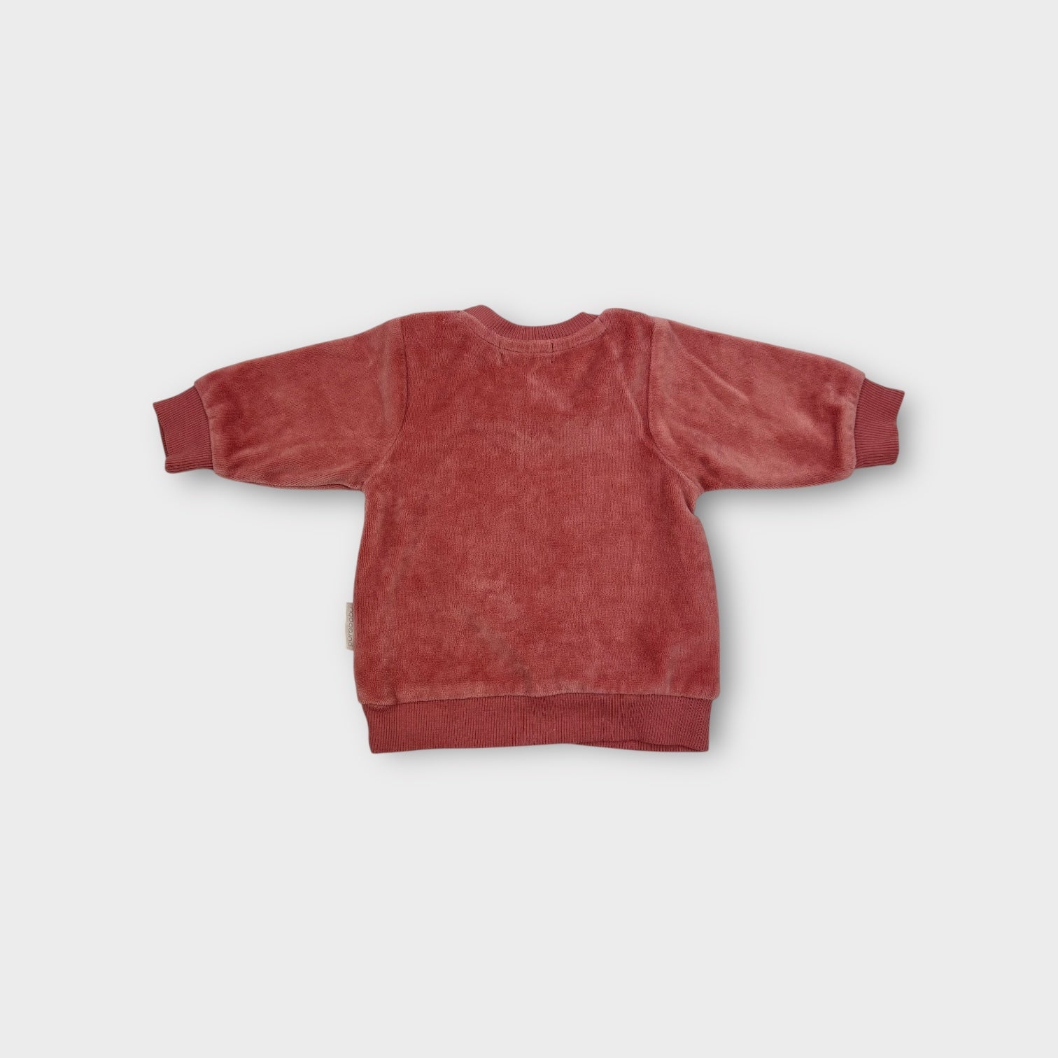 Purebaby PInk Velour Tracksuit Set, Size 000
