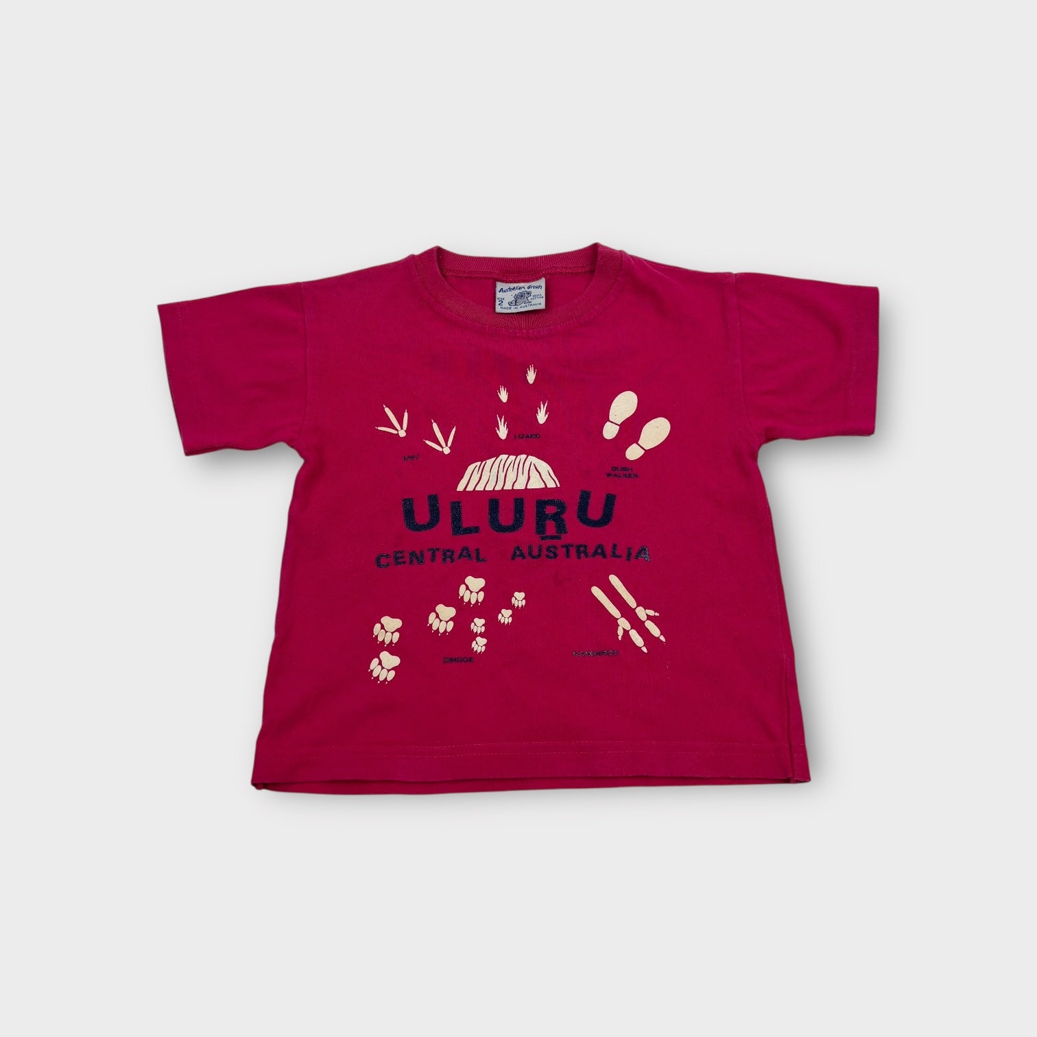 Retro Uluru Souvenir T-Shirt, Size 2