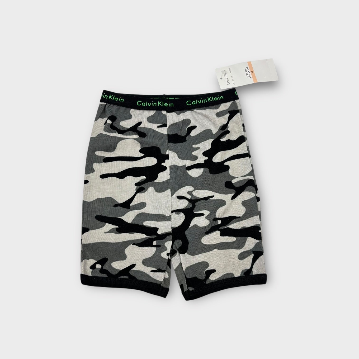 Calvin Klein Green Camo Sleep Set, Size 2