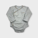 Burberry Blue Wrap Bodysuit, Size 0