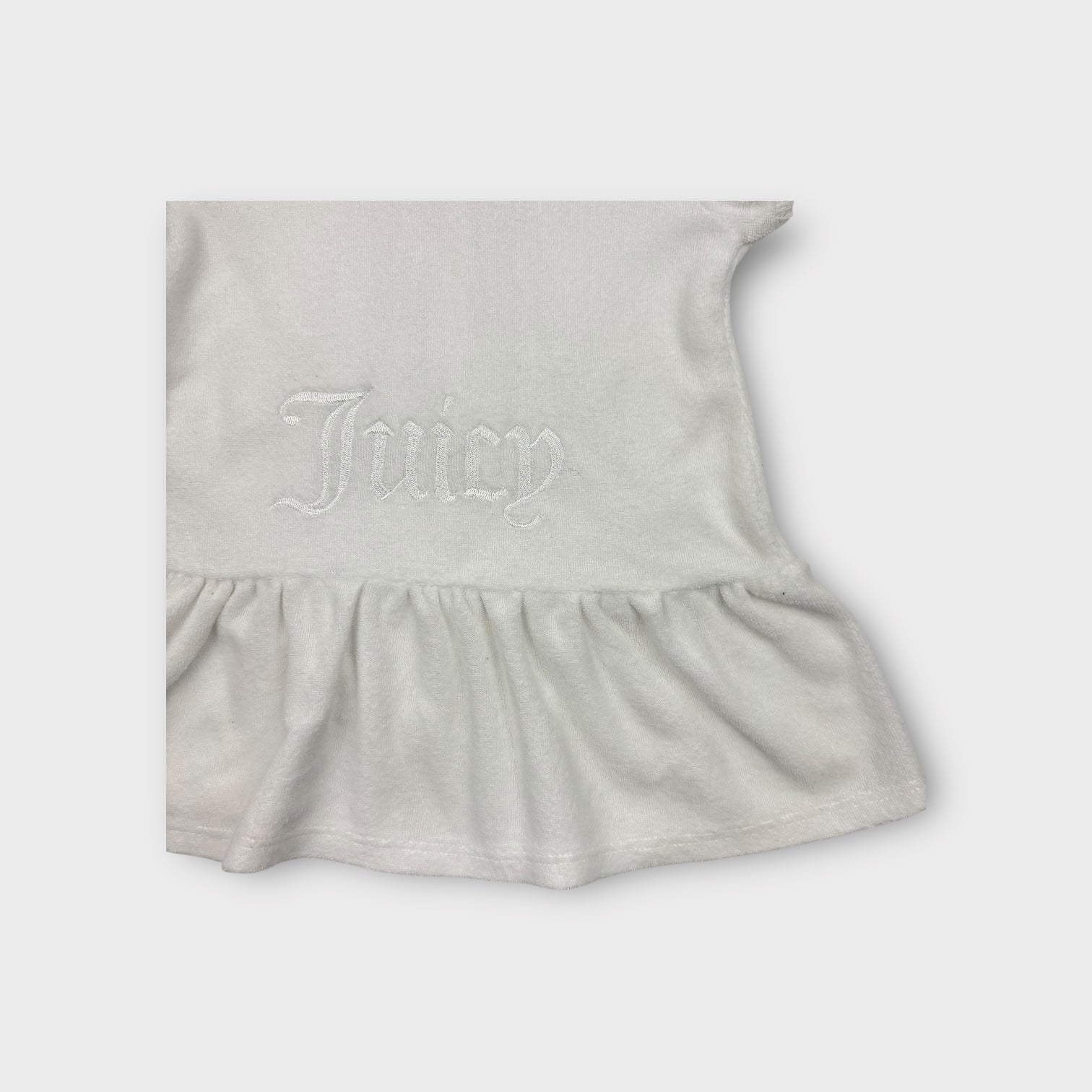 Juicy Couture White Terry Dress, Size 0