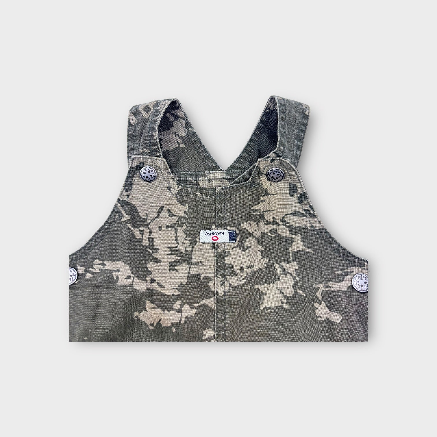 Retro Oshkosh B'Gosh Camo Overalls, Size 1