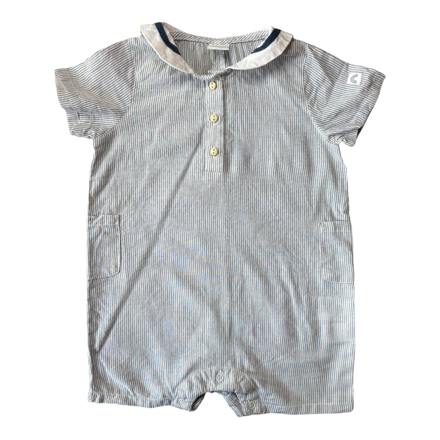 Lindex Baby Nautical Romper, Size 0