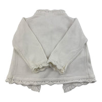 Little Possum White Knit Cardigan, Size 0