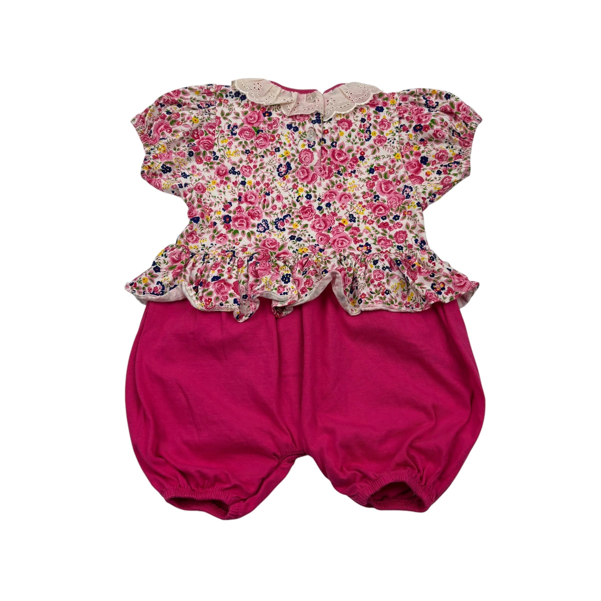 Vintage Floral Romper, Size 1