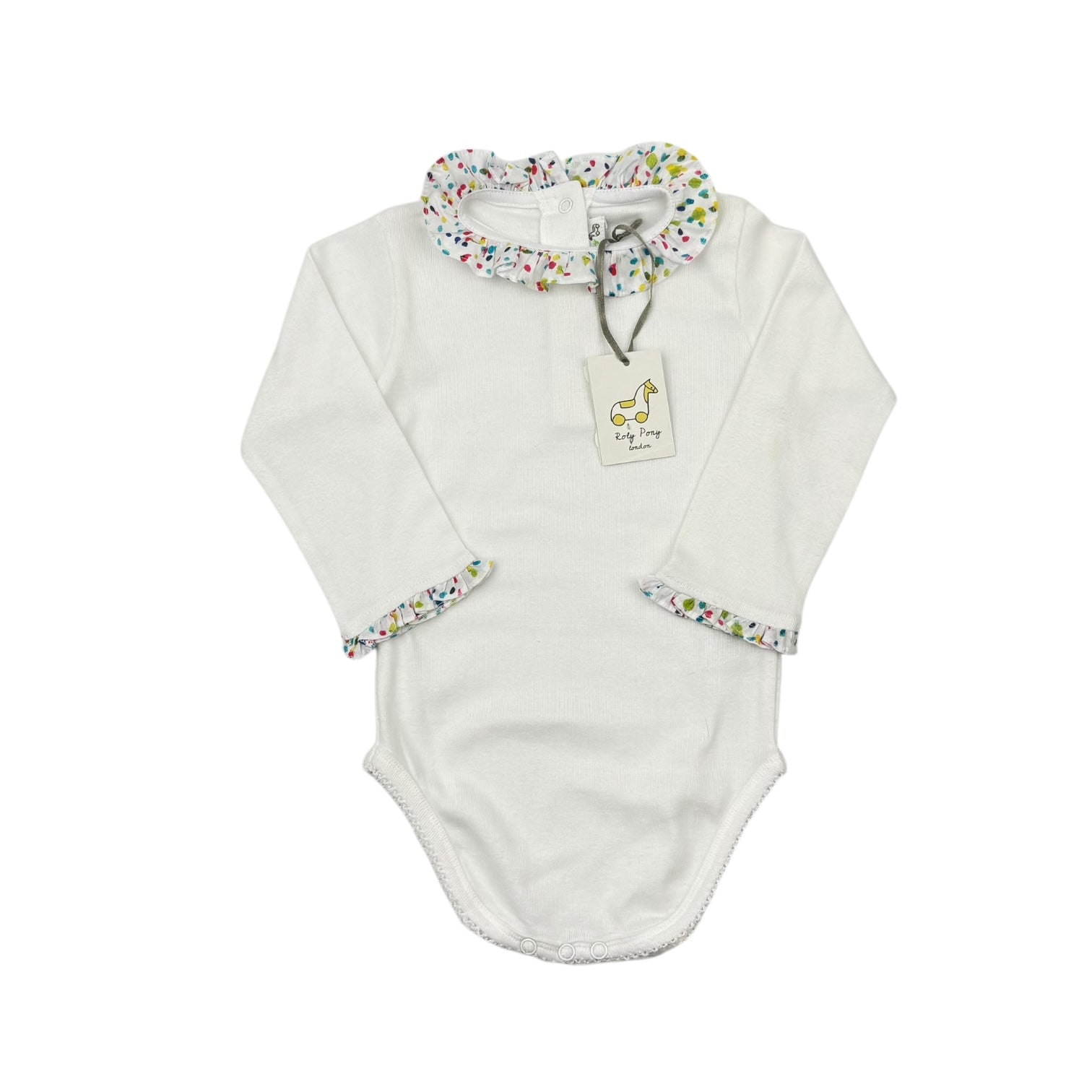 Roly Poly Frill Collar Bodysuit, Size 1