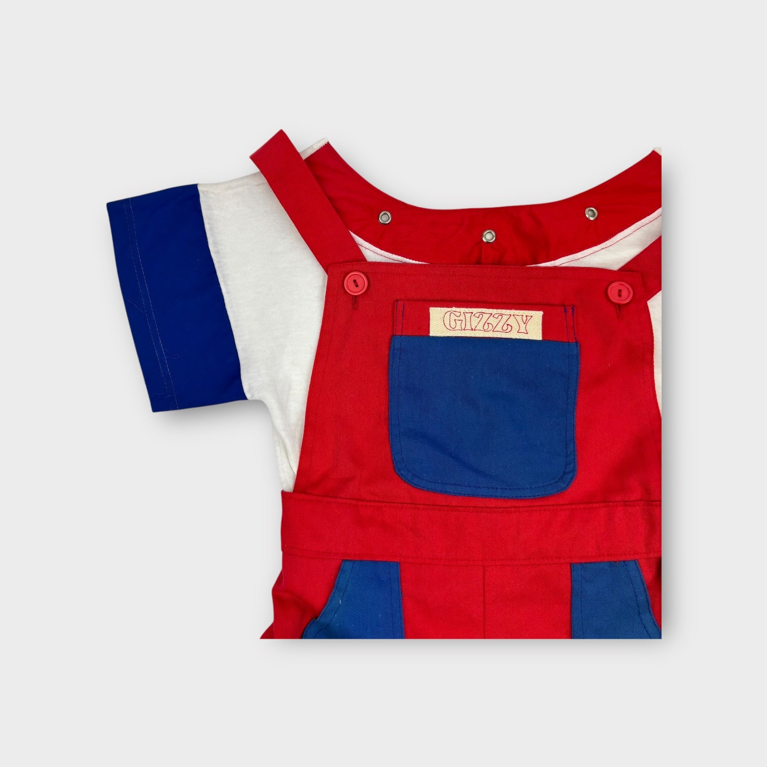 Vintage Gizzy Overalls Set, Size 5-7