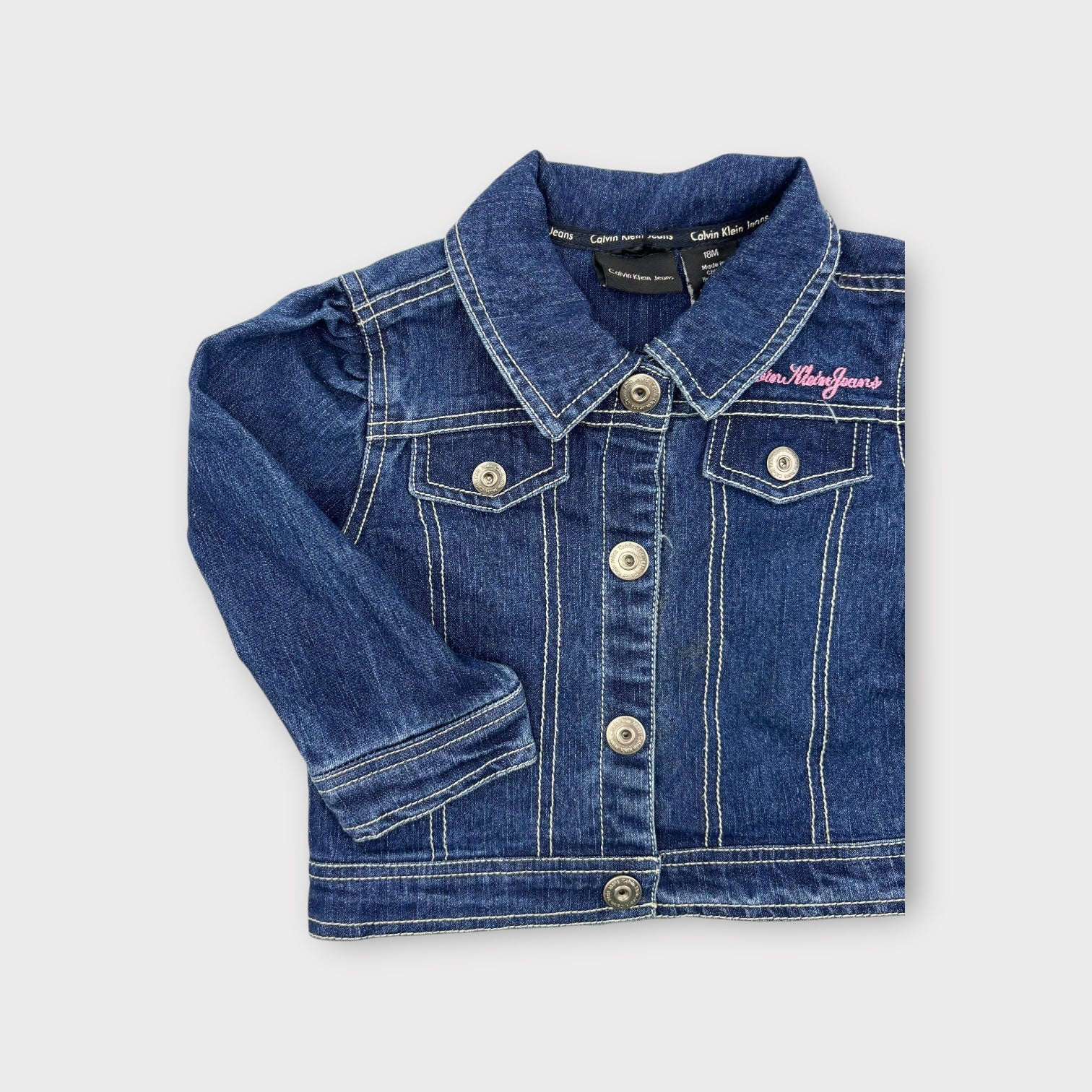 Calvin Klein Denim Jacket, Size 0-1