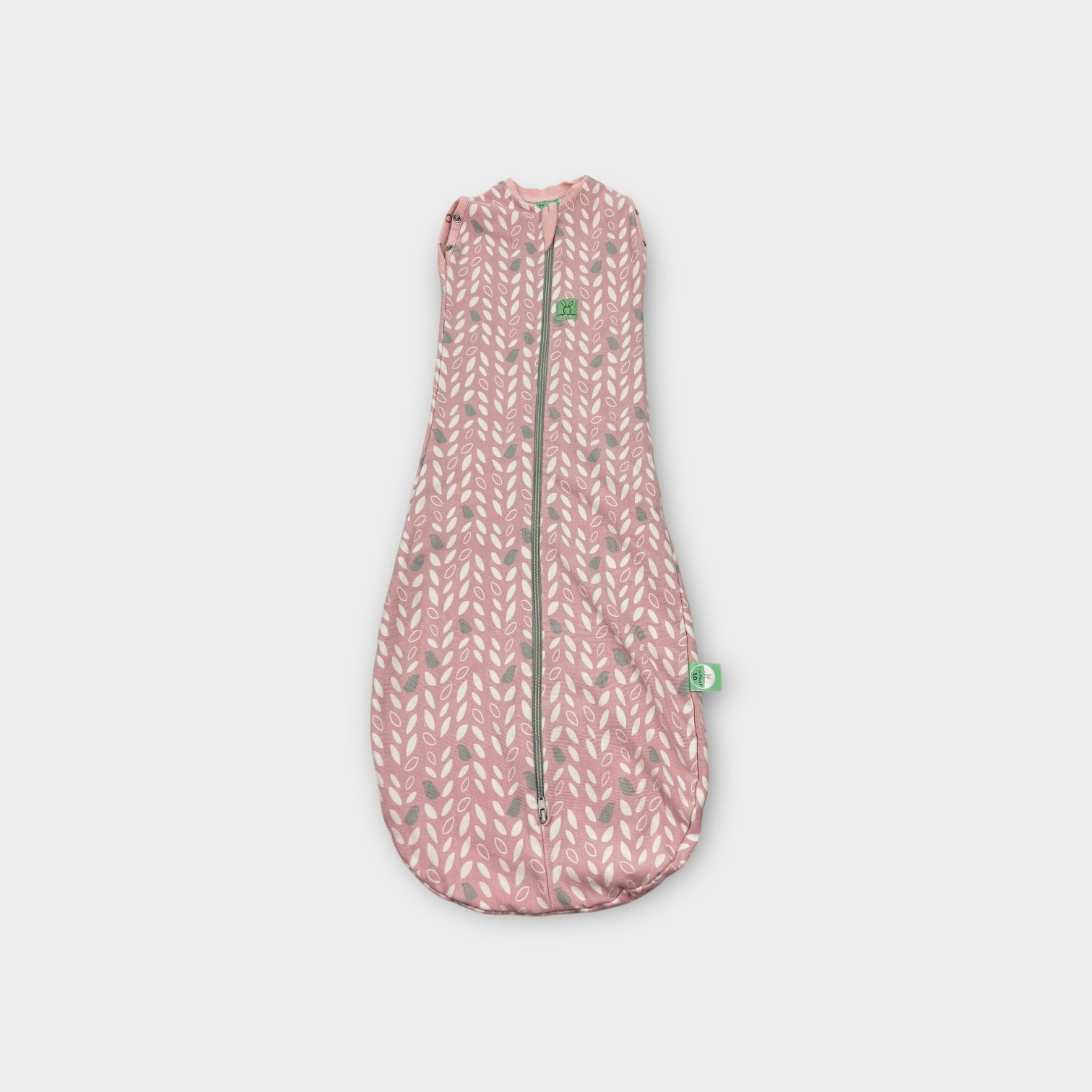 ErgoPouch Pink Leaf 1.0 Tog Sleep Sack, Size 3-12m
